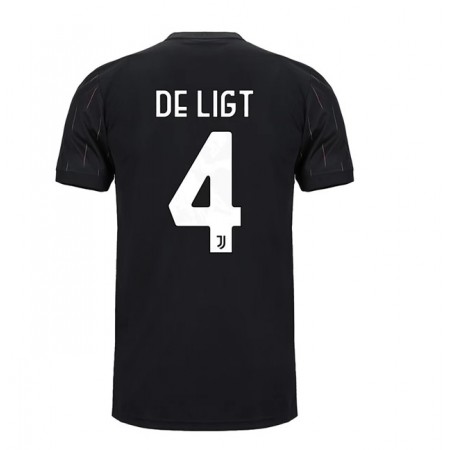 Billiga Fotbollströjor Juventus Matthijs de Ligt 4 Borta tröja 2021/22 Kortärmad